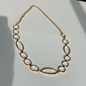 Gold oval link chain belt 47” total large